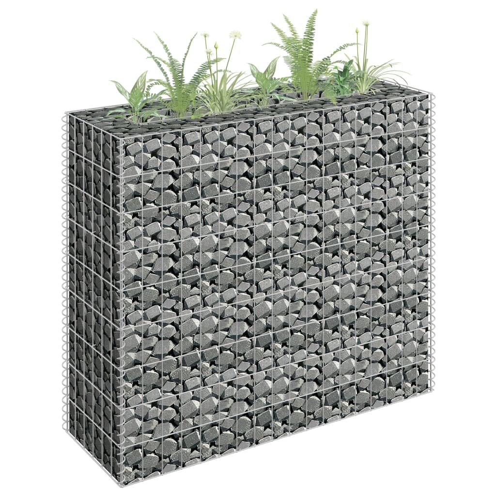 homiuse 90x30x90 CM Cloture Jardin Exterieur Mur en Gabion JardinièRe Clã´Tures Dã©Coratives Claustra Exterieur Decoration Jardin pour Les Zones Commerciales Et RéSidentielles Pratique Et Beau