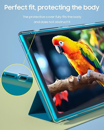 Vista 13 de Tablet 2 en 1 con funda para teclado y ratón, tableta de 10 pulgadas Android 14 Tablets PC, 6 GB RAM+32 GB ROM compatible con 1 TB expandible