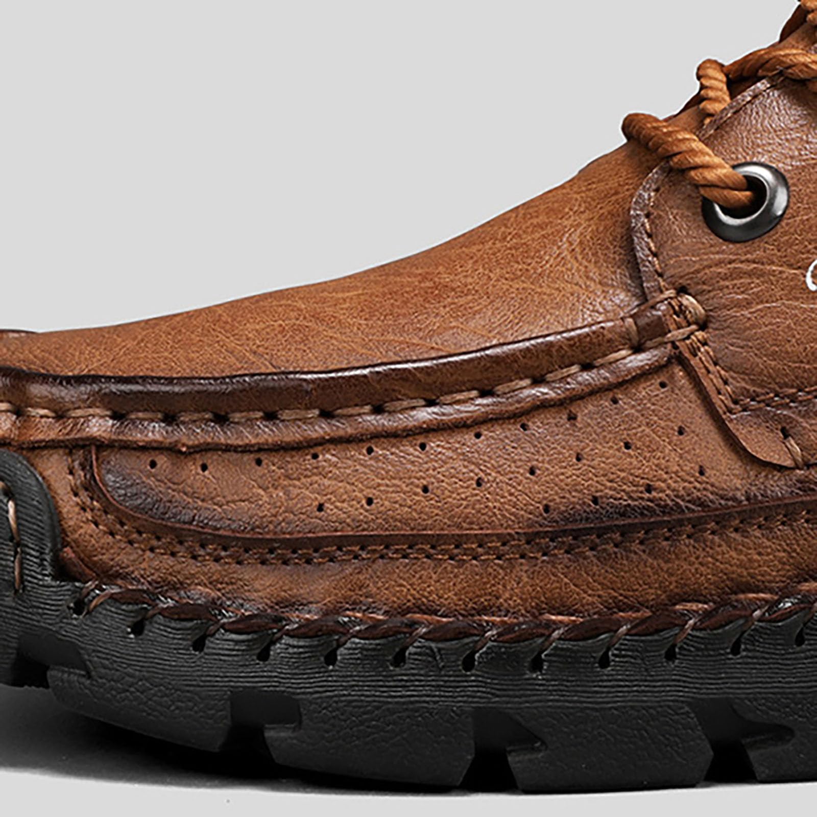 Zapatos planos casuales de piel sintética para hombre, mocasines clásicos