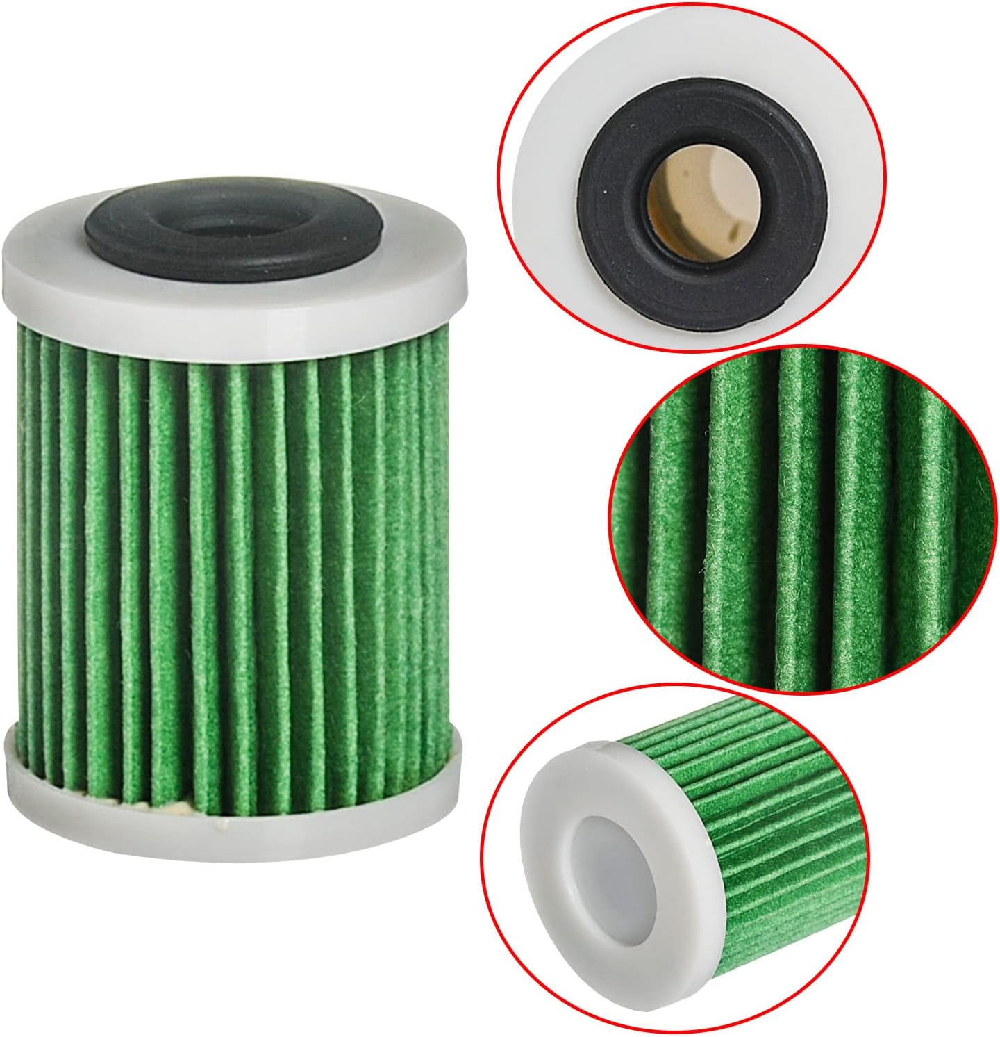 HIFROM (Pack of 10) Fuel Filter Element 6P3-WS24A-01-00 Compatible with Yamaha 150-300HP F150-250 LF150 VF200 VF225 F250 Outboard 4 Stroke 2006 UP