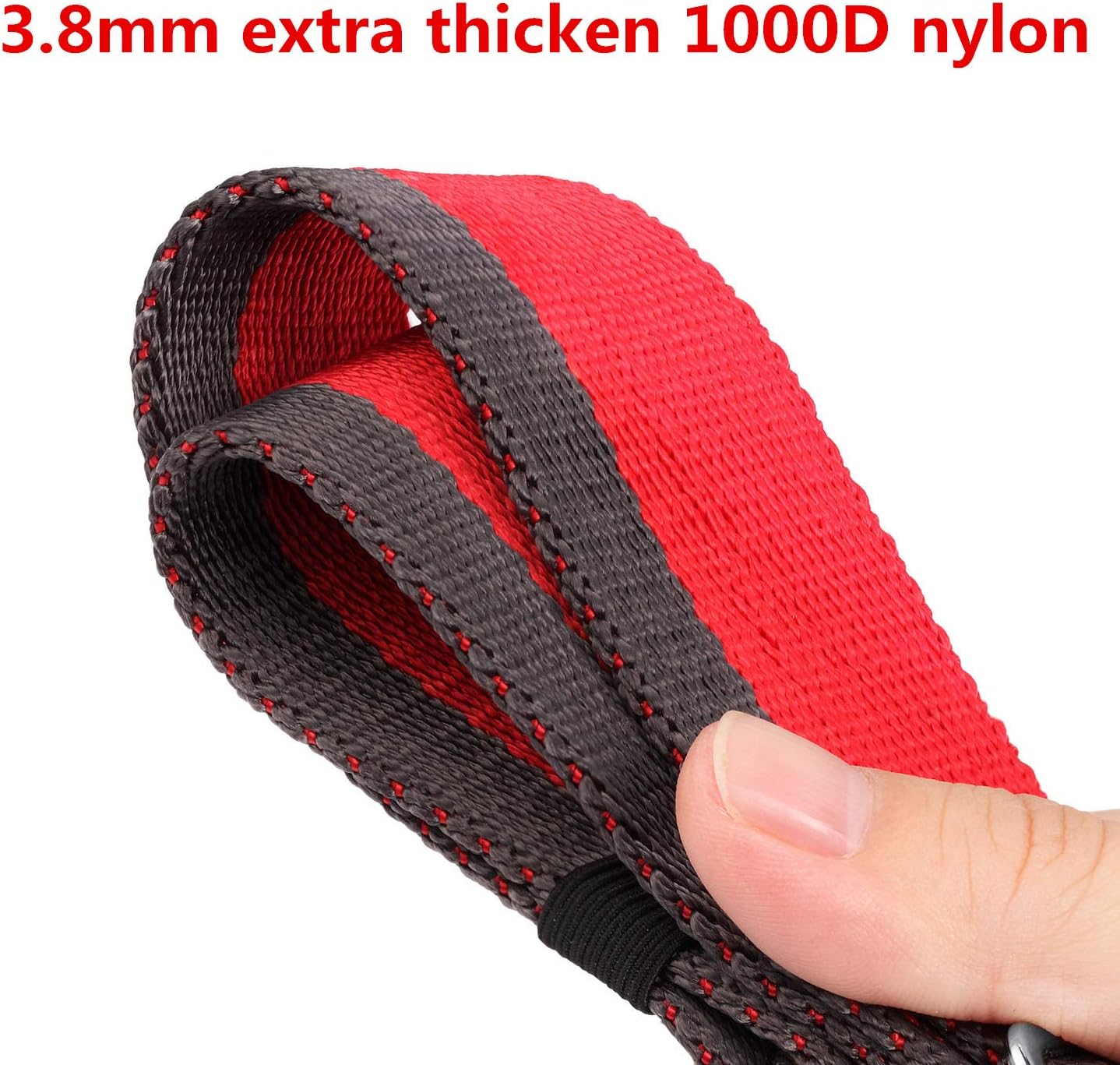 Martingale Collar , Strong and Extra Thicker, Heavy Duty Dog Collar for Medium to XLarge Dogs (Medium, Red)