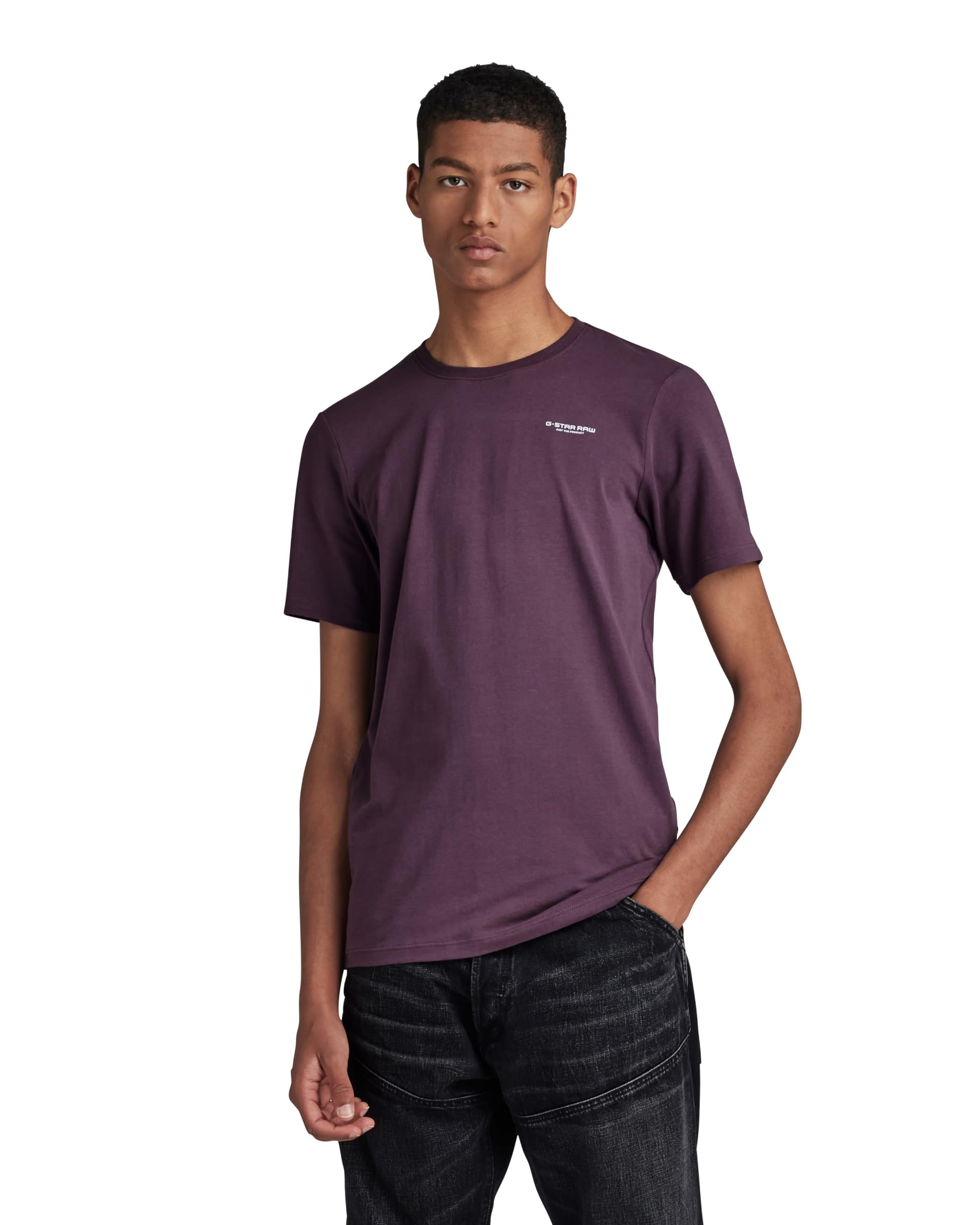 G-Star Men's Slim Base T-Shirt, Purple (lt maze D19070-C723-8880), XS