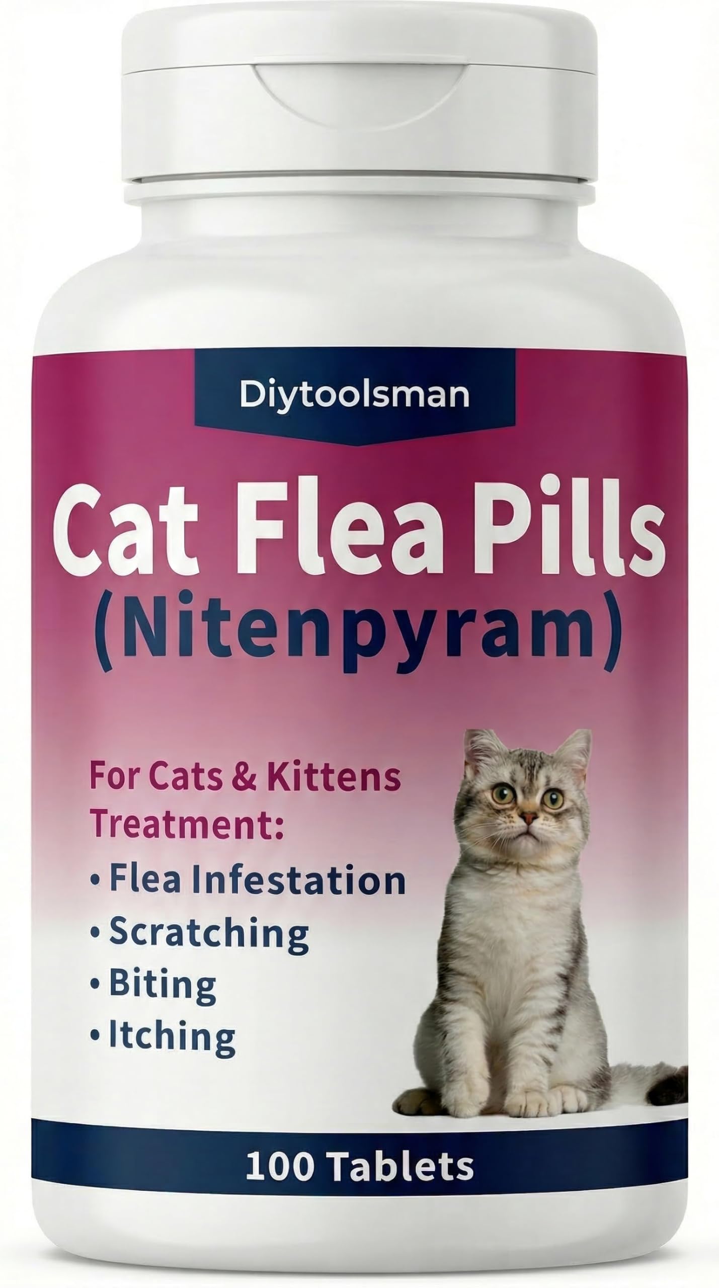 diytoolsman Nitenpyram Oral Flea Treatment for Cats
