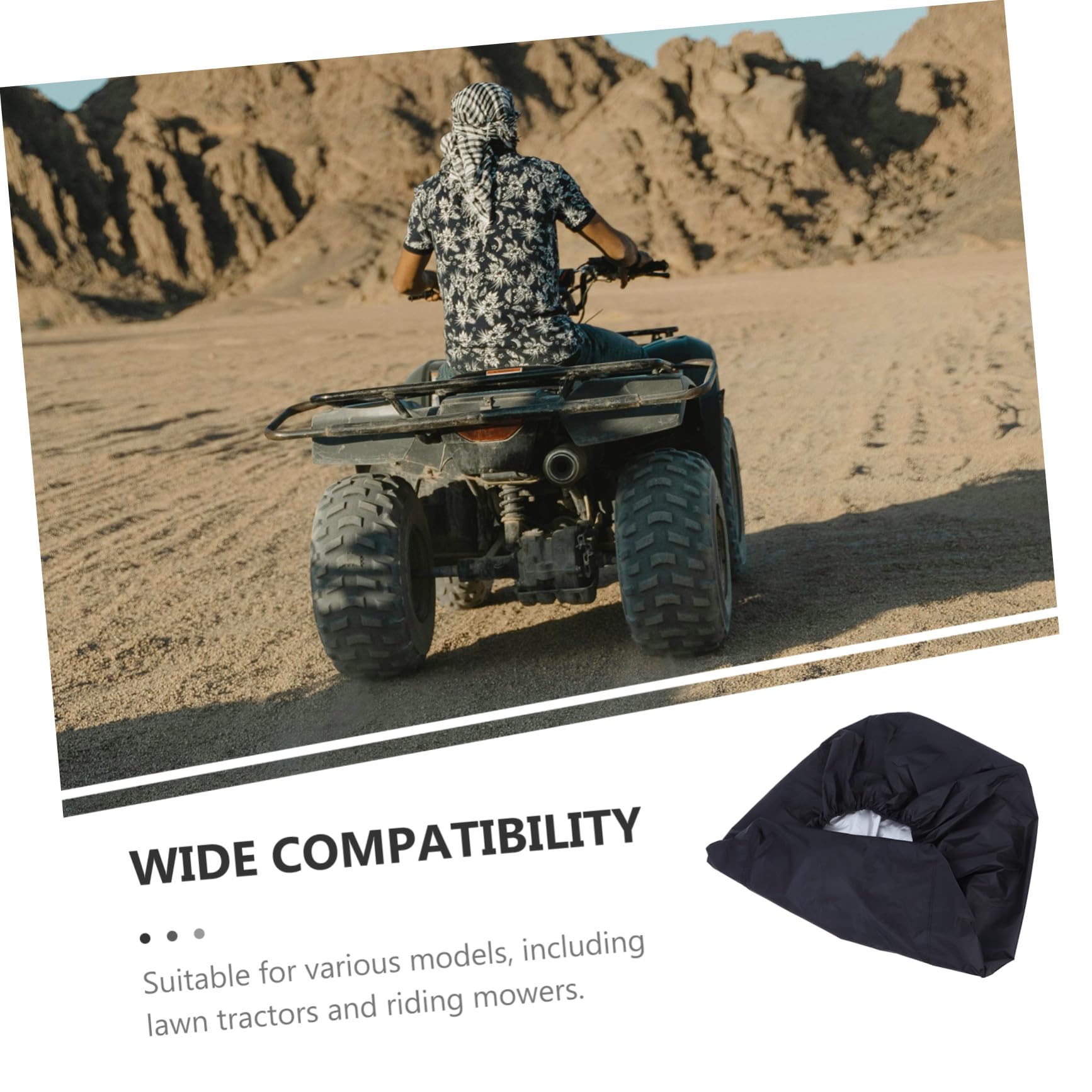Toyvian Fundas Impermeables Para Cortacésped De Oxford Aplicables Para Atv Con Cordón Elástico Protección Exterior Para Jardín y Patio
