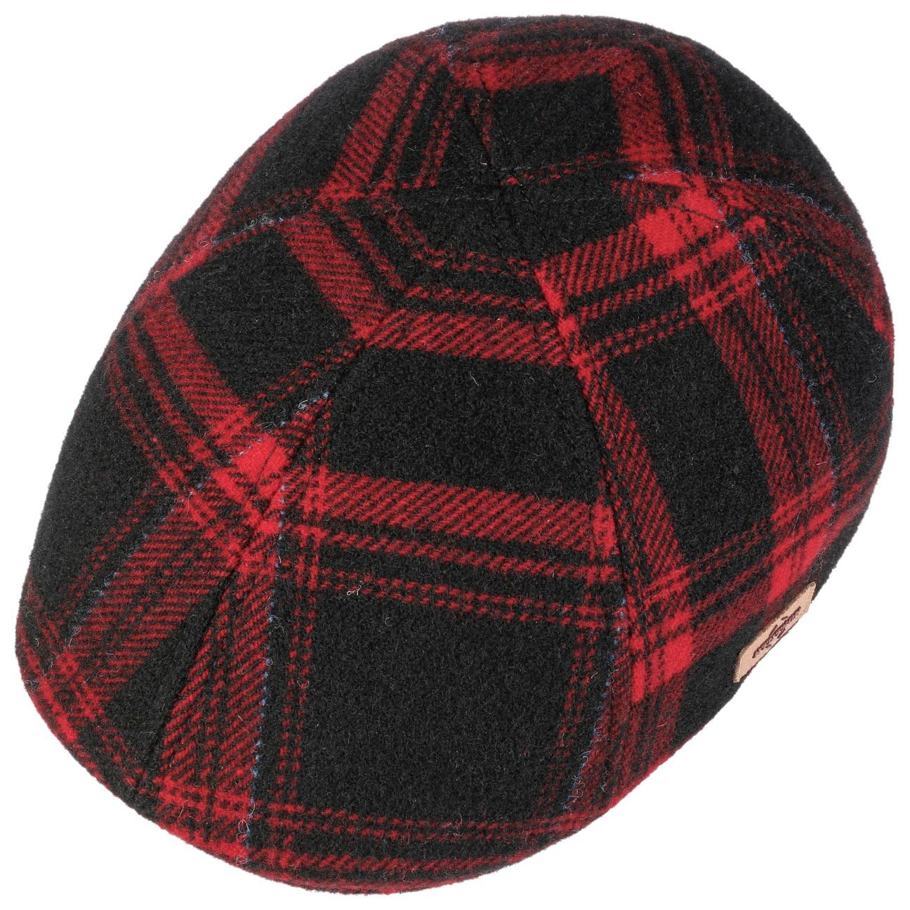 Stetson Texas Shadow Plaid Flatcap Wollcap Herren Made in EU Herbst Winter