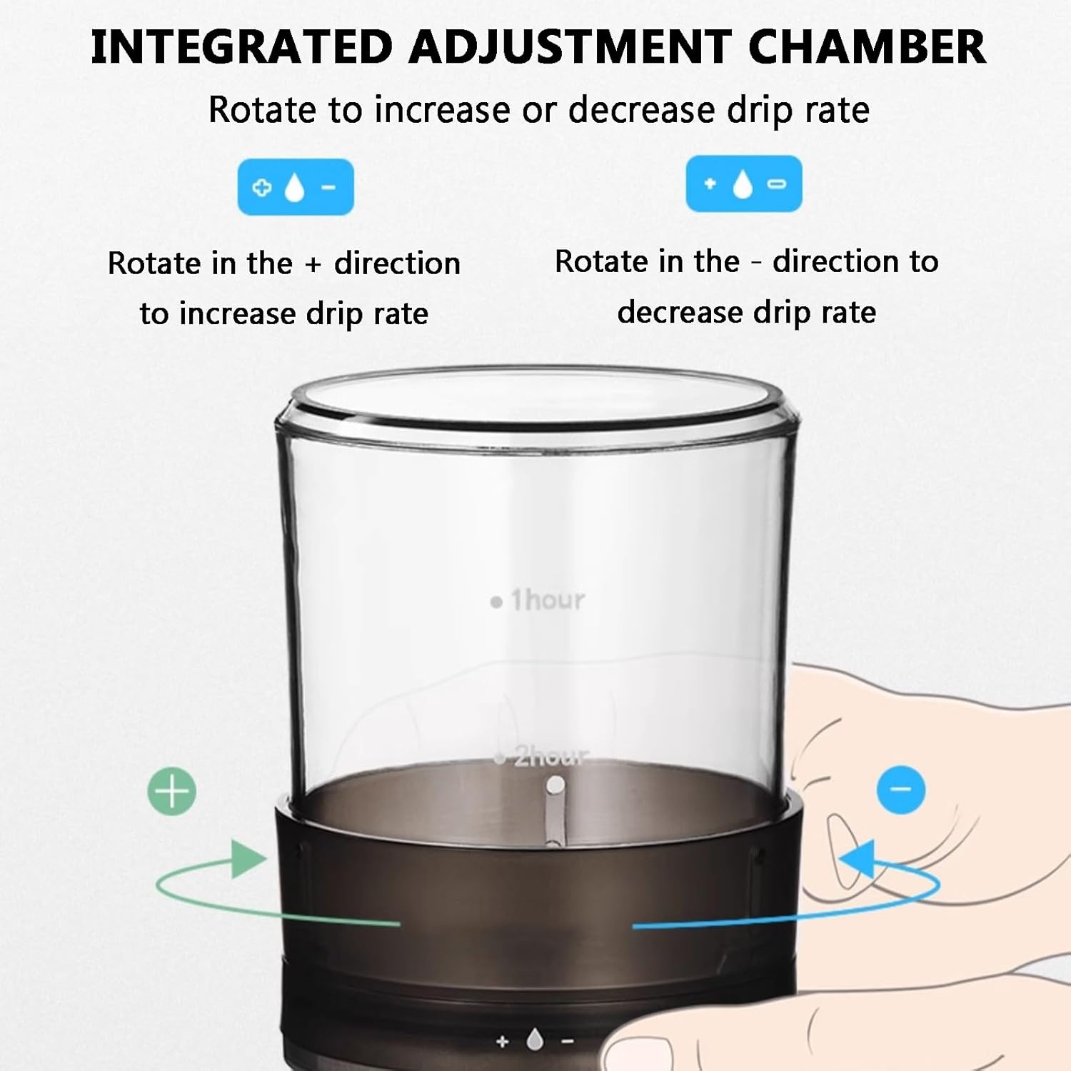 Ice Drip Coffee Maker, Drip Cold Brew Coffee Maker Machine, 600ml Large-capacity, Integrated Adjustment Chamber, 300-mesh Fine Filter, for Home and Office