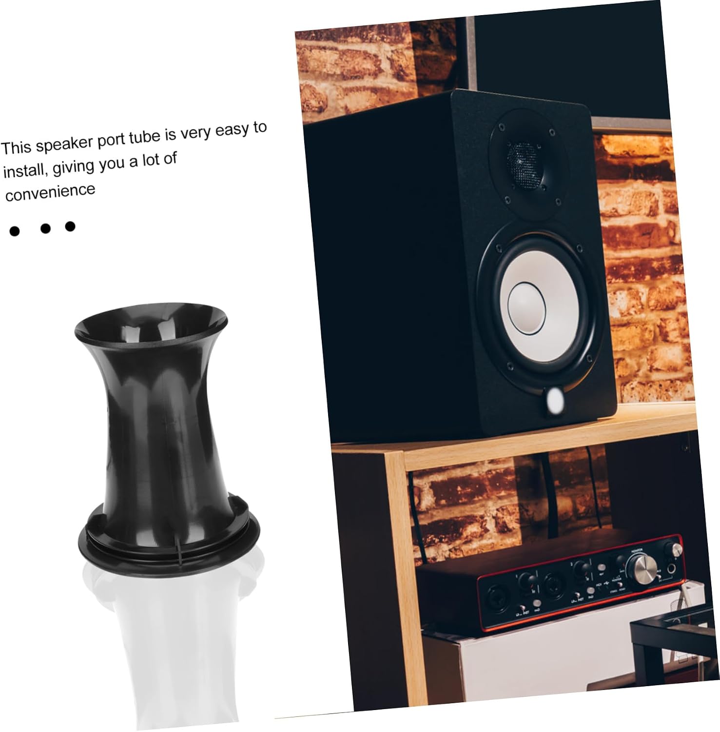 SHOWERORO 8pcs Speaker Cabinet Air Port Tubes 90mm X 110mm Plastic Bass Reflex Tubes for Home Audio Subwoofer Speaker Voice Outlet Accessories
