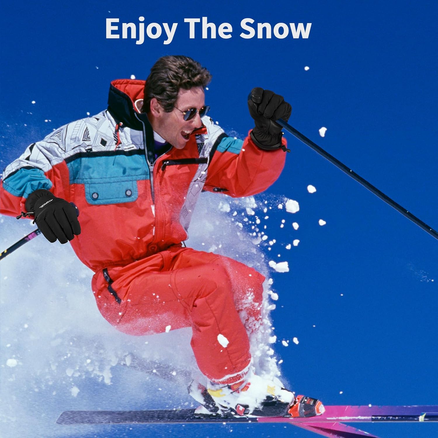 Waterproof Ski Gloves, Warm 3M Thinsulate Gloves, Touchscreen, for Men Women in Skiing, Snowboarding, Snowmobiling, Hiking - Image 6