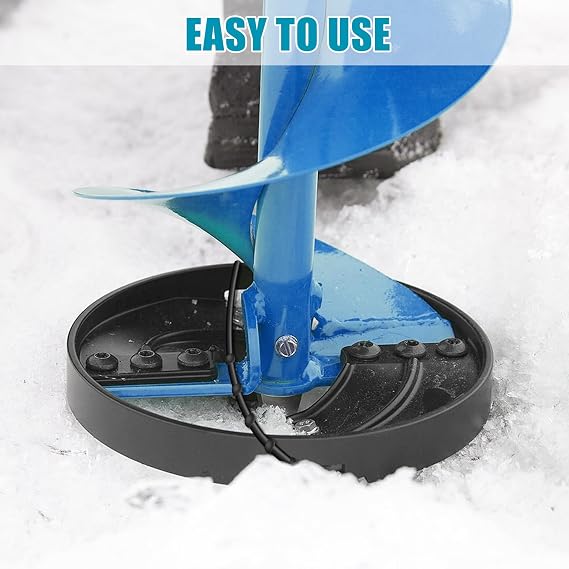 2 Pcs Rubber Guard Strap 11 Inch Ice Auger Blade Protectors High Elastic Auger Cover Strap for Power and Hand Ice Augers Ice Auger Accessories Winter Ice Fishing Accessories