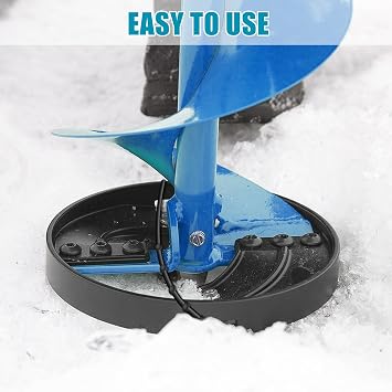 2 Pcs Rubber Guard Strap 11 Inch Ice Auger Blade Protectors High Elastic Auger Cover Strap for Power and Hand Ice Augers Ice Auger Accessories Winter Ice Fishing Accessories