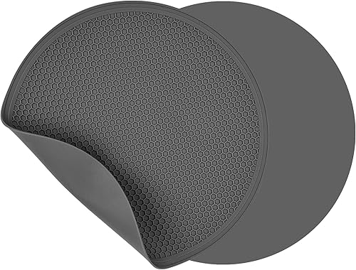 Miniatura 2 de Smithcraft Alfombrilla de silicona para microondas, salvamanteles para platos calientes, ollas y sartenes, almohadillas calientes para cocina,