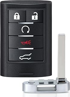 Smart Proximity Remote Key 5 Button for Cadillac SRX 2010 2011 2012 2013 2014 2015 FCC ID:NBG009768T
