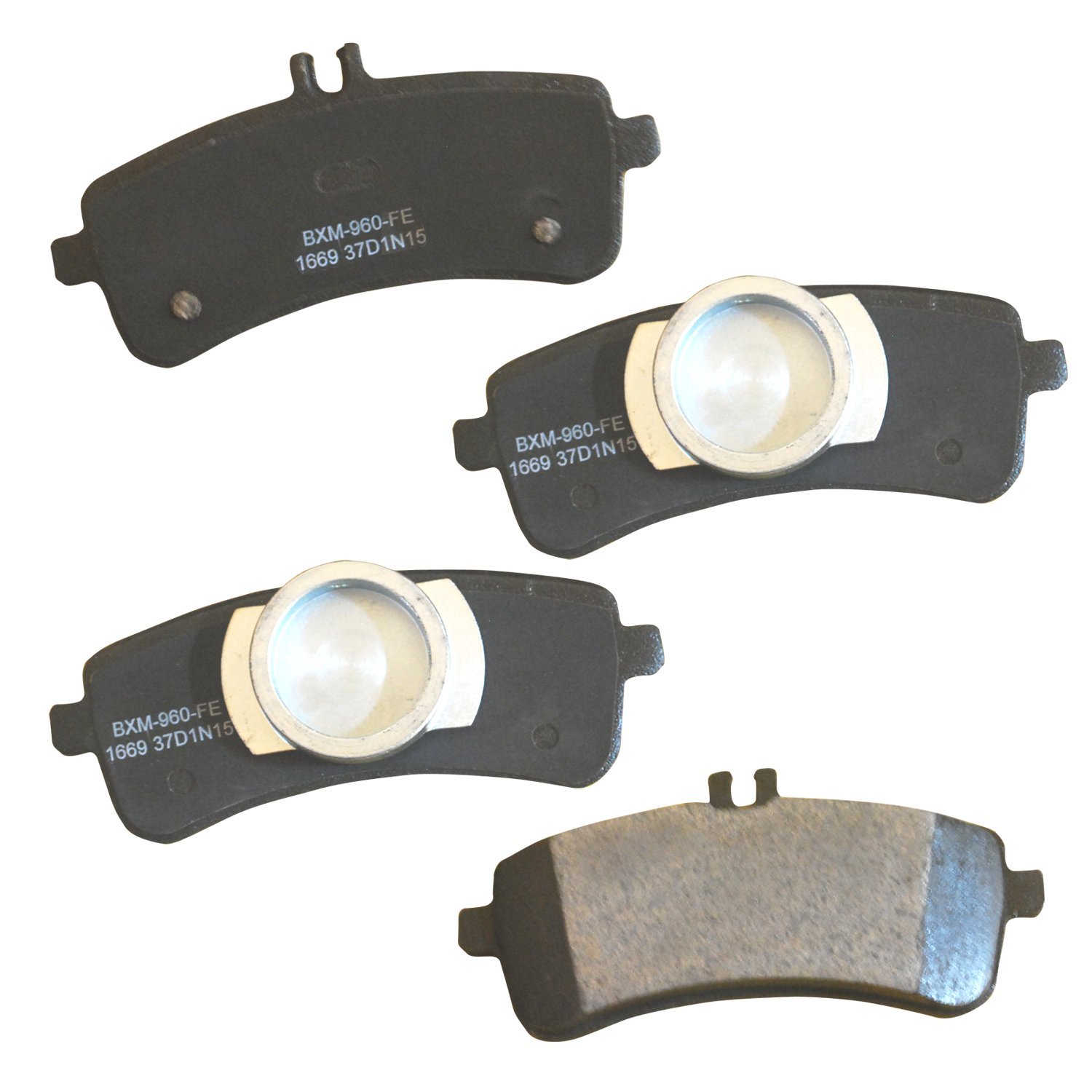 Bendix Premium SBM1669 Semi-Metallic Rear Brake Pads for Mercedes-Benz SL63 AMG 2019-2013, SL65 AMG 2018-2014