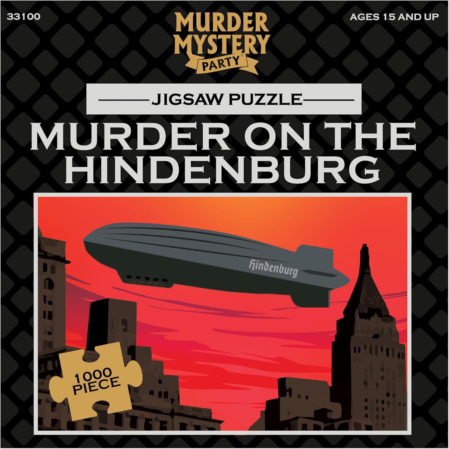Murder Mystery Party, Classic Mystery Jigsaw Puzzle, Murder on The Hindenburg, 1,000 Piece Jigsaw Puzzle