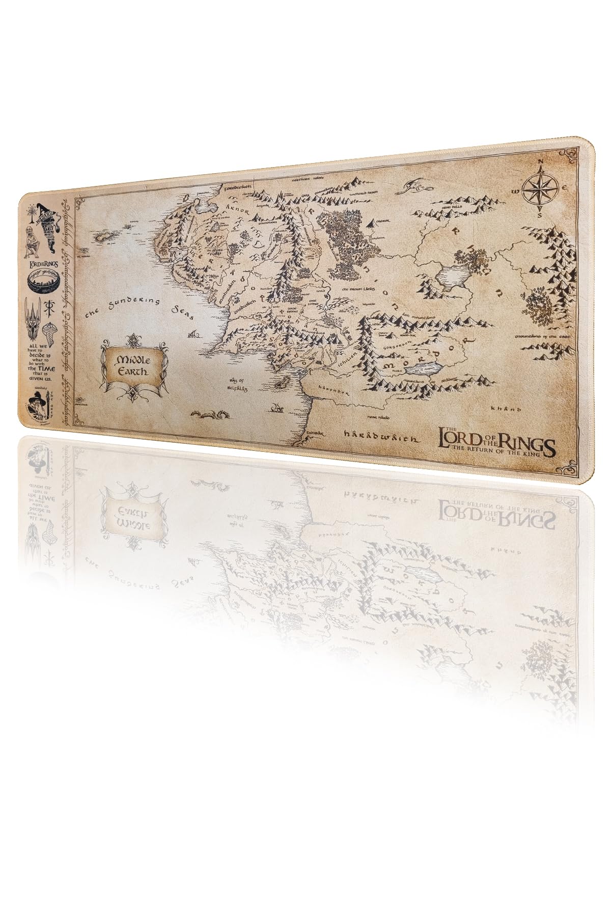 LOTR Yüzüklerin Efendisi Oyun Gaming Klavye Mouse Pad 80x40 cm