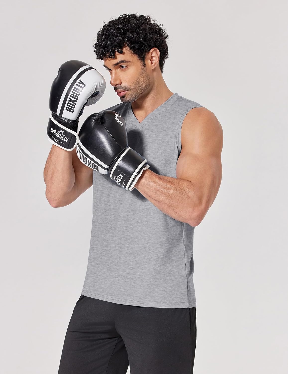 COOFANDY Men's Workout Tank Tops V Neck Sleeveless Shirts Quick Dry Athletic Gym Muscle T Shirt Lightweight Soft Tee - Image 2