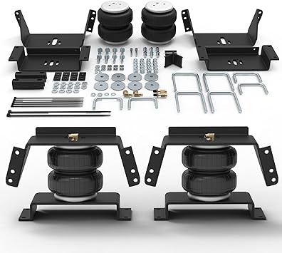 DEEAGLE Air Bags Suspension Kit for 1969-2004 Ford F-250 F-350, 1975-1996 Ford F-150, 1994-2002 Dodge Ram 1500 2500 3500, Rear Helper Airbags for Towing 5000lbs DESK57215