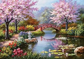 GharMart Springgarden Diamond Painting Kit with Round Diamonds,5D Diamond Painting Kit for Adults & Kids,30 X 40cm Full Dr... Price In India
