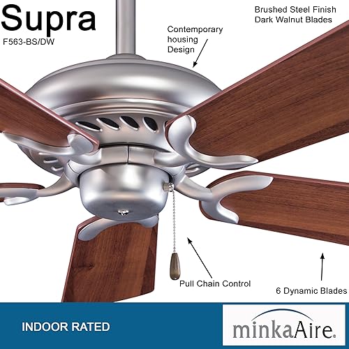 Miniatura 7 de Minka-Aire F568-SWH Supra - Ventilador de techo (52.0in), color blanco