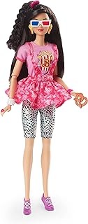 Barbie Doll, Black Hair, 80s-Inspired Movie Night, Barbie Rewind Series, Nostalgic Collectibles and Gifts, Clothes and Accessories
