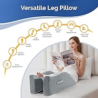 Vista 9 de Leg Elevation Pillow for After Surgery, Injury, or Rest, Ankle Fixation Leg Pillow, Supportive Memory Foam Wedge Pillow for Legs Pain Relief with