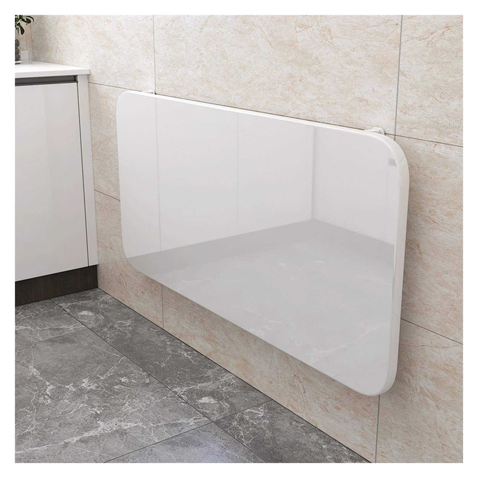 Table pliante murale gain de place 120x30cm avec rabat compact