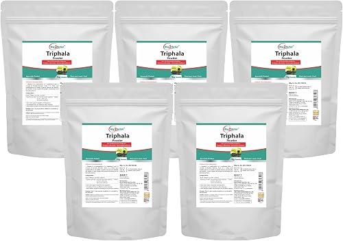 Way2Herbal Triphala Powder with Amla, Haritaki & Bibhitaki (1 Kg Pack Of 5)
