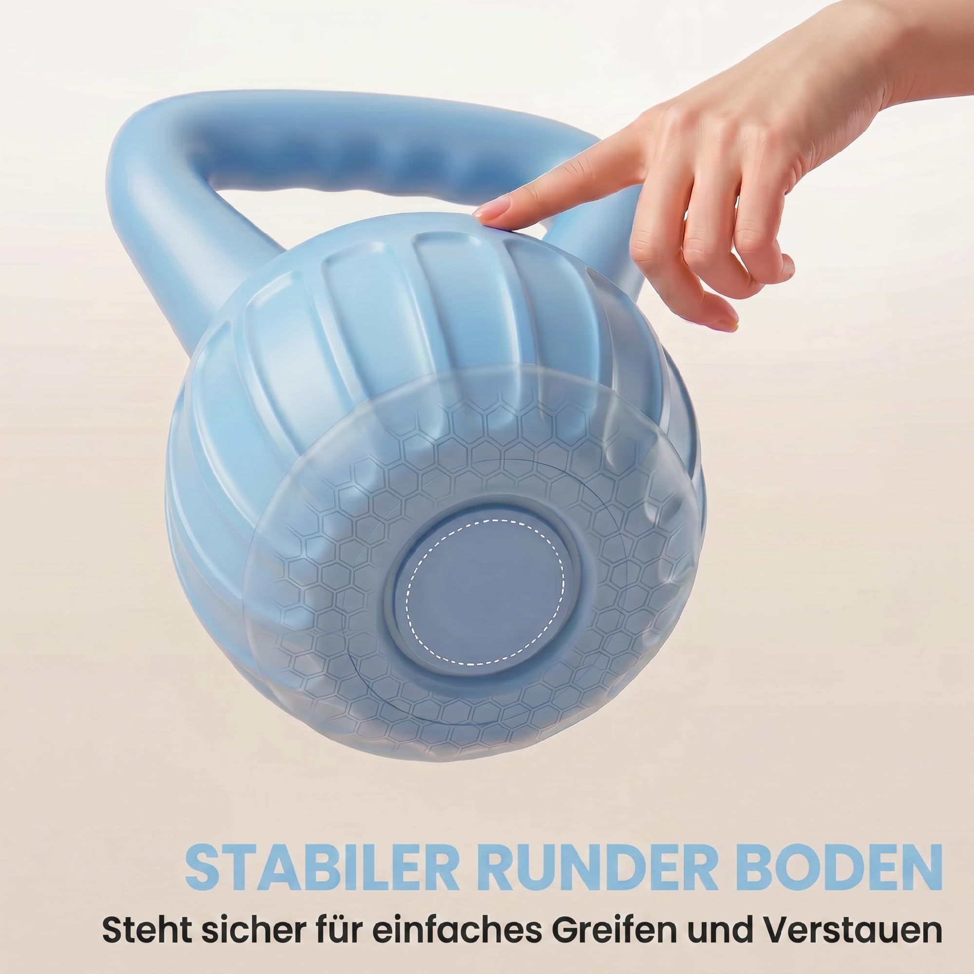 SPORTNOW Kettlebell Kugelhantel 6 kg Gewicht-Hantel mit Sand befüllt für Anfänger Zuhause Krafttraining