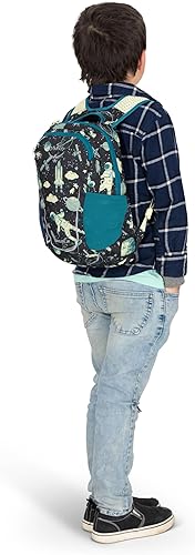 Miniatura 9 de Osprey Daylite Jr. - Mochila para niños y viajes, estampado espacial y azul antiguo