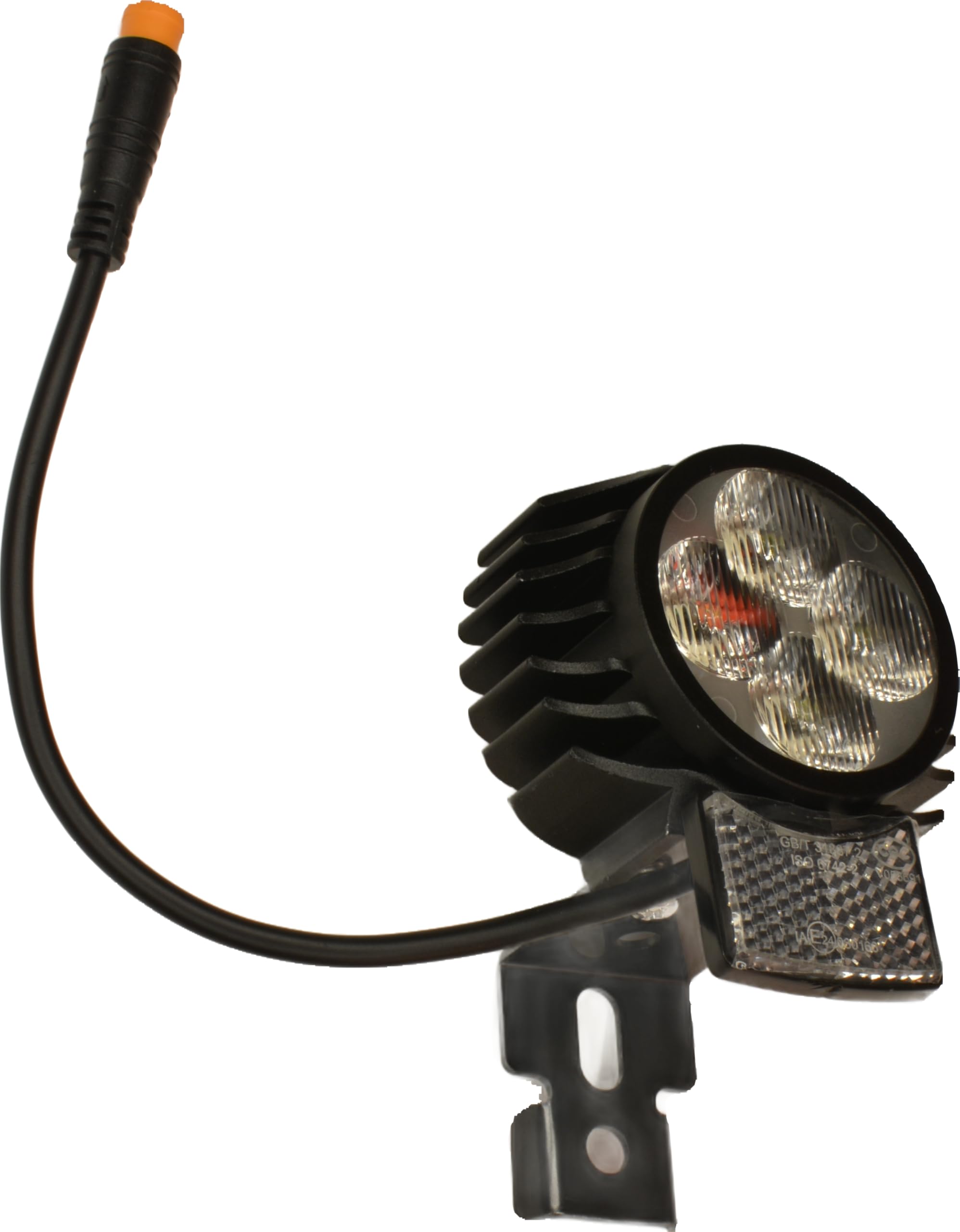 Faro LED para Patinete Eléctrico, 30-72V, 3 Pines, con Timbre, Compatible con Smartgyro