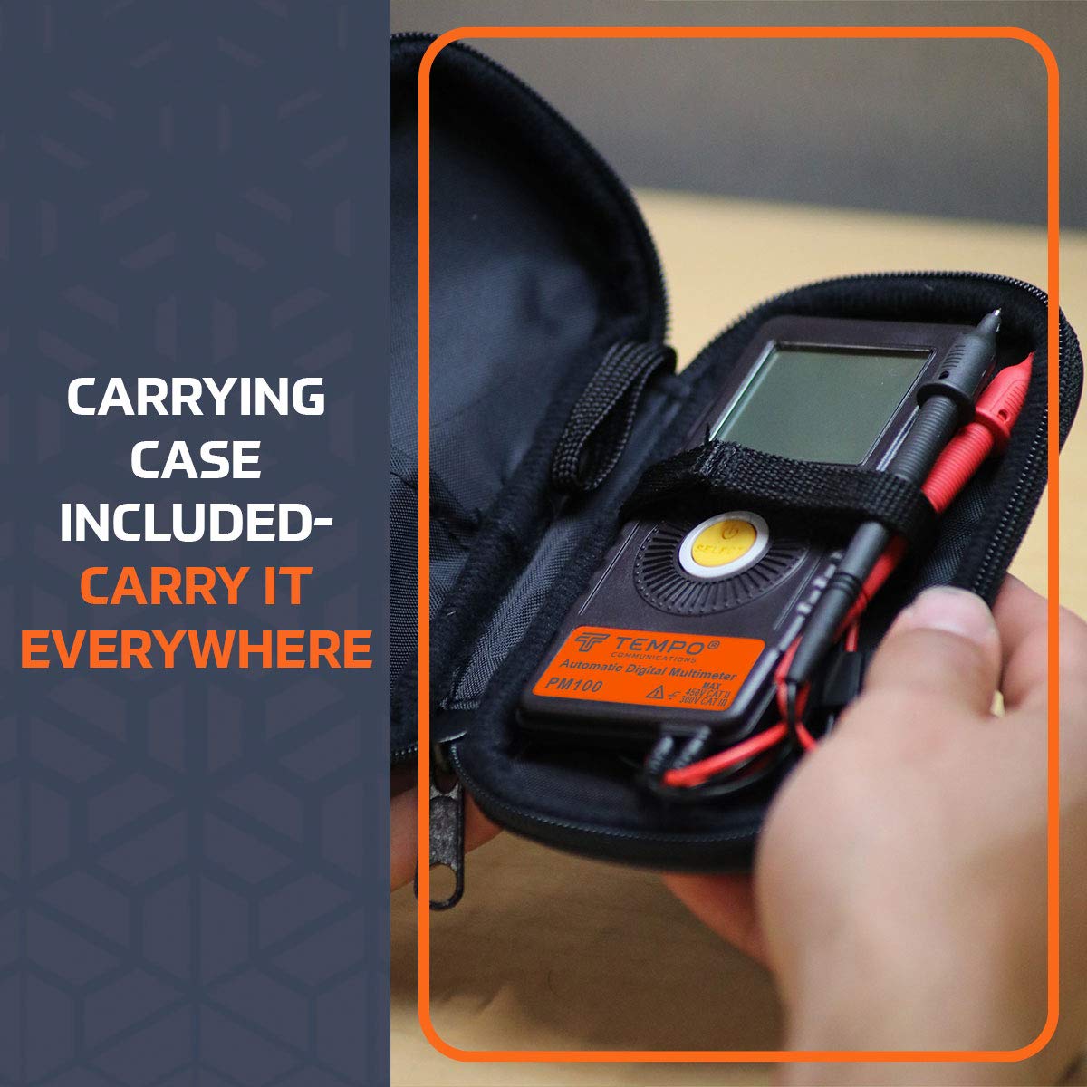 Tесh Dеаlѕ 🔥 Digital Multimeter PM100 by Tempo Communications - Ultra Portable Pocket Multimeter, Auto Ranging, 6000 Count - Measure AC DC Voltage, AC DC Current, Resistance, Continuity, Capacitance Exсluѕіvе Digital Multimeter PM100 by Tempo Communications - Ultra Portable Pocket Multimeter, Auto Ranging, 6000 Count - Measure AC DC Voltage, AC DC Current, Resistance, Continuity, Capacitance