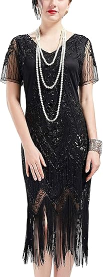 Amazon Co Jp レディースフラッパードレス19年代vネックタッセルグレートギャツビードレス 服 ファッション小物 Amazon Co Jp レディースフラッパードレス19年代vネックタッセルグレートギャツビードレス 服 ファッション小物