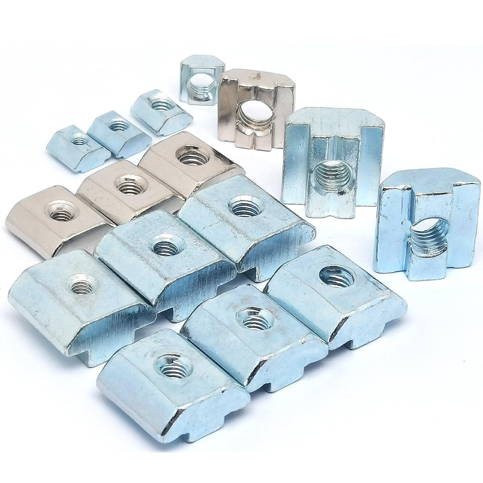 4040 Series M6 Tuerca corredera de tuerca T tuerca de ranura para perfil de extrusión de aluminio 4040 Series 5050 ranura 8 mm (4040-M6))