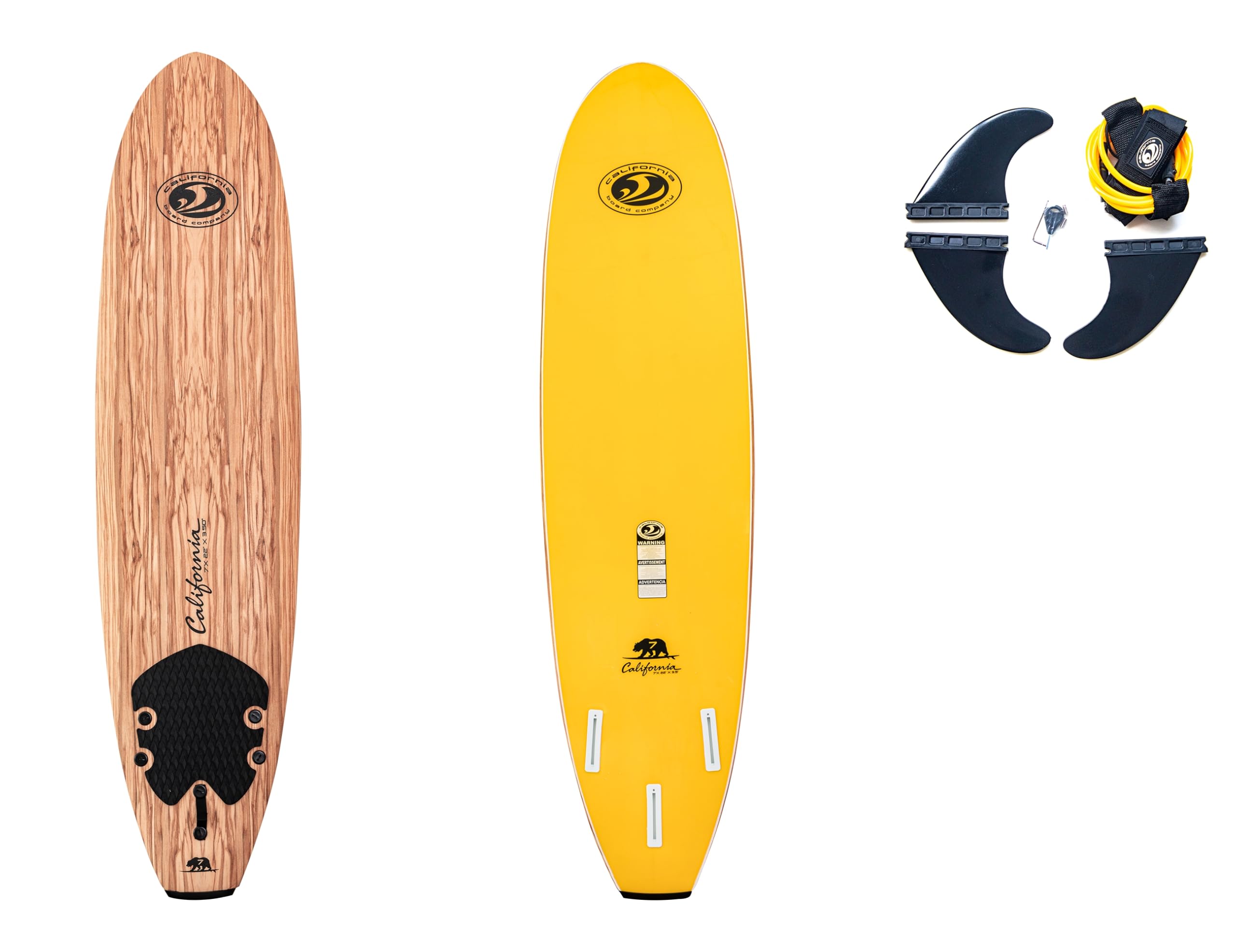 California Board Company 7' Soft Surfboard Package : Amazon.in