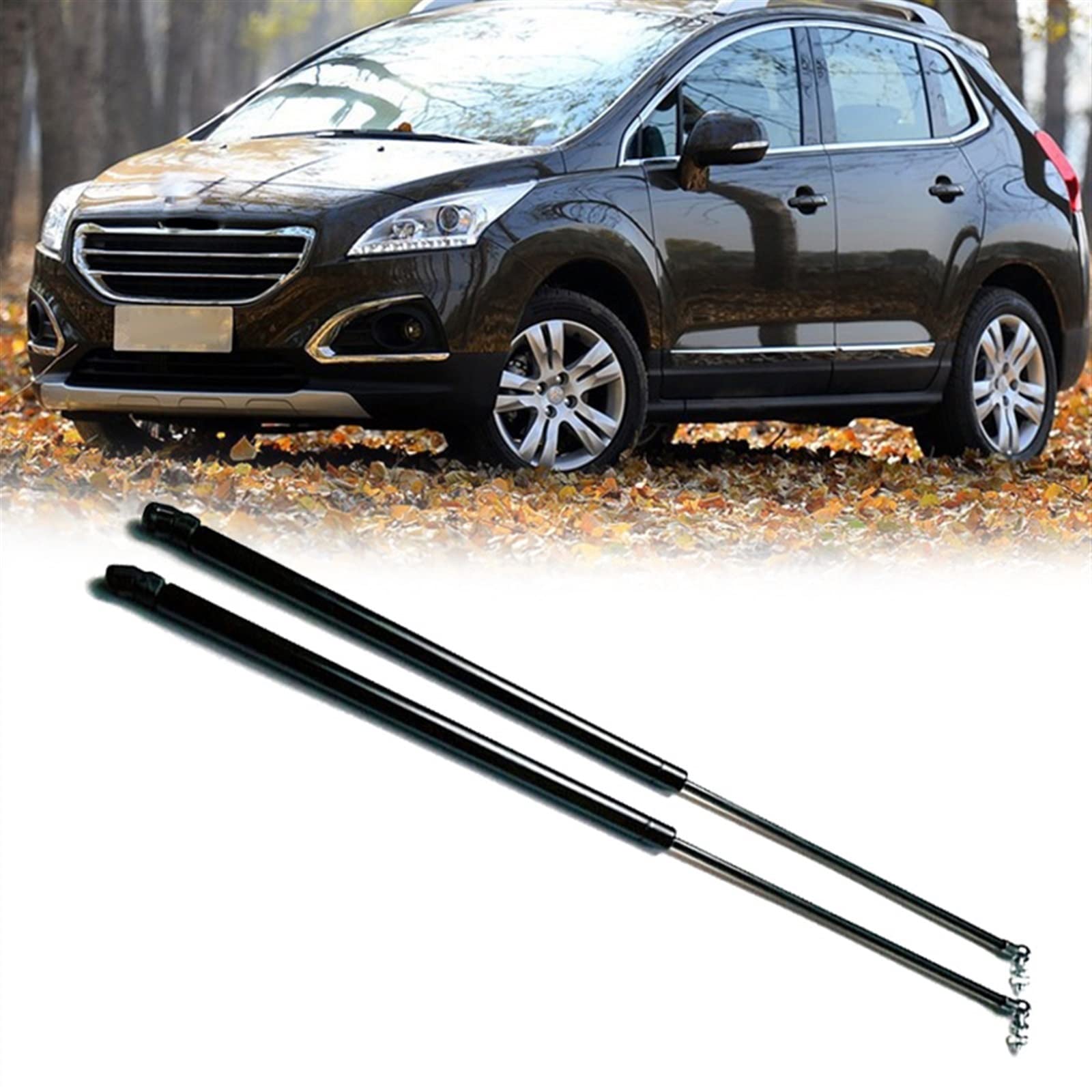 para Peugeot 3008 I 2008-2016, Cubierta de capó Delantero de Coche, Soporte de elevación, Resorte de Gas, Soporte de Choque, Varilla hidráulica, 2 uds.