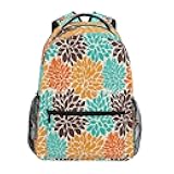 ATTX Summer Flower Pattern Backpack - Waterproof Lightweight Daypack, Durable Travel Backpack for Casual Use#23