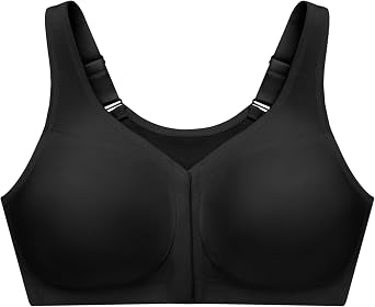 Glamorise Full Figure Plus Size MagicLift Front-Closure Posture Back Bra Wirefree #1265