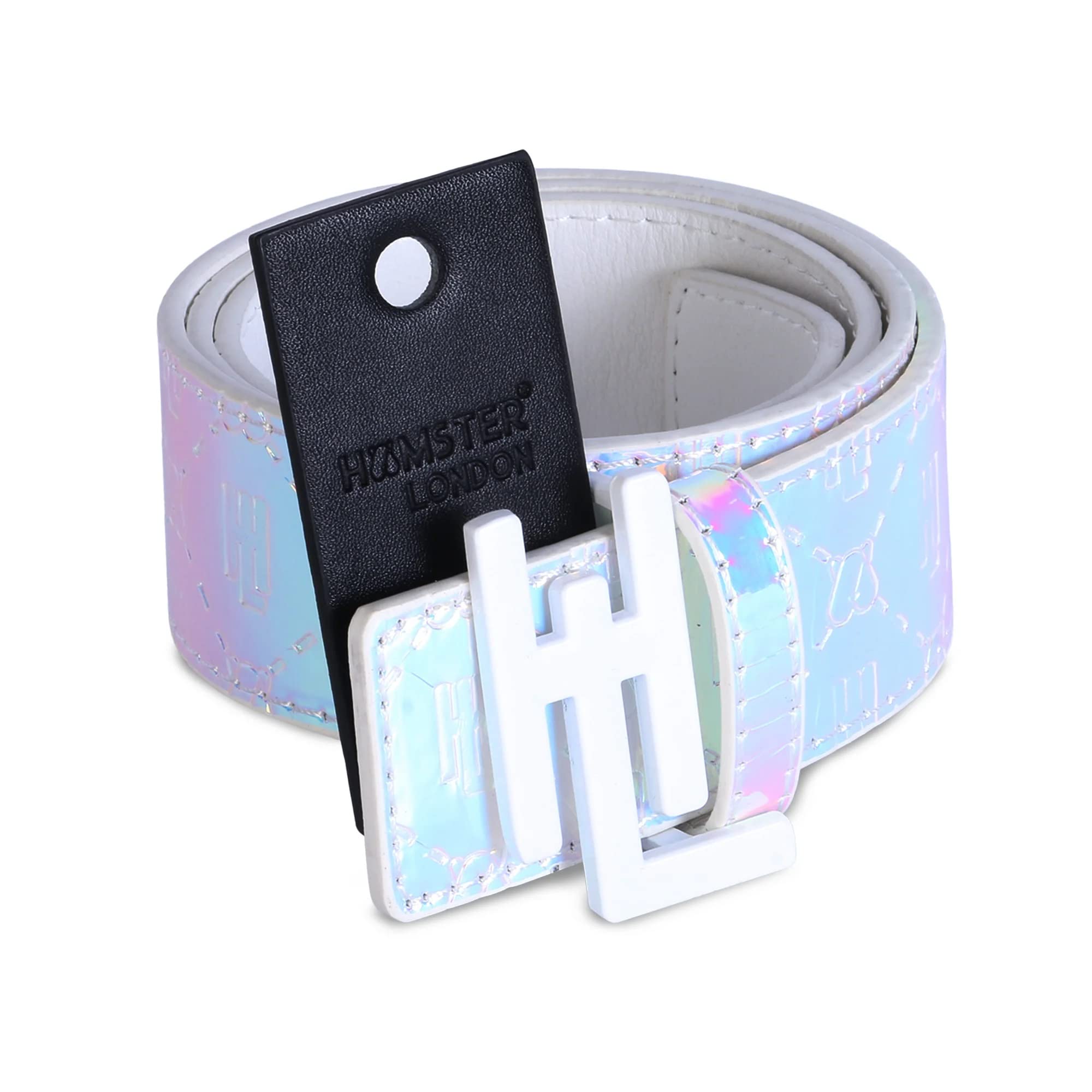 hamster LONDON Raver Shiny Belt With White HL Buckle-picture-27