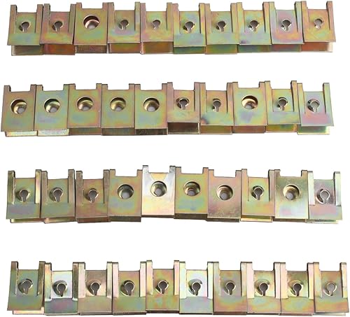 Miniatura 6 de 40 clips de fijación de automóvil tipo U, clip de montaje de tuerca, clips de tuerca en U, cierre de junta, retenedor de parachoques de guardabarros