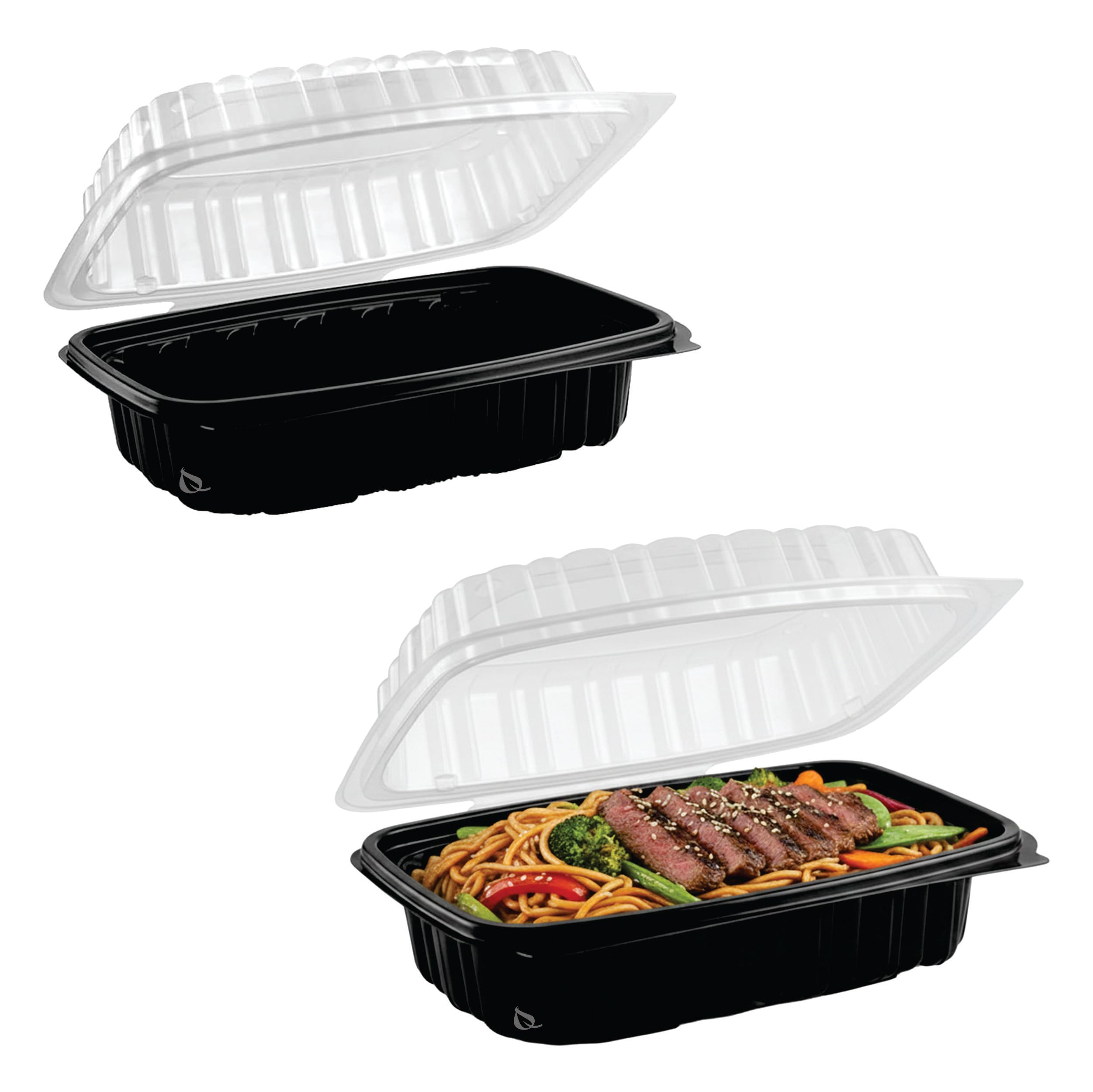 Amazon.com: Clamshell Container 9x6 Black Base Clear Lid - Take