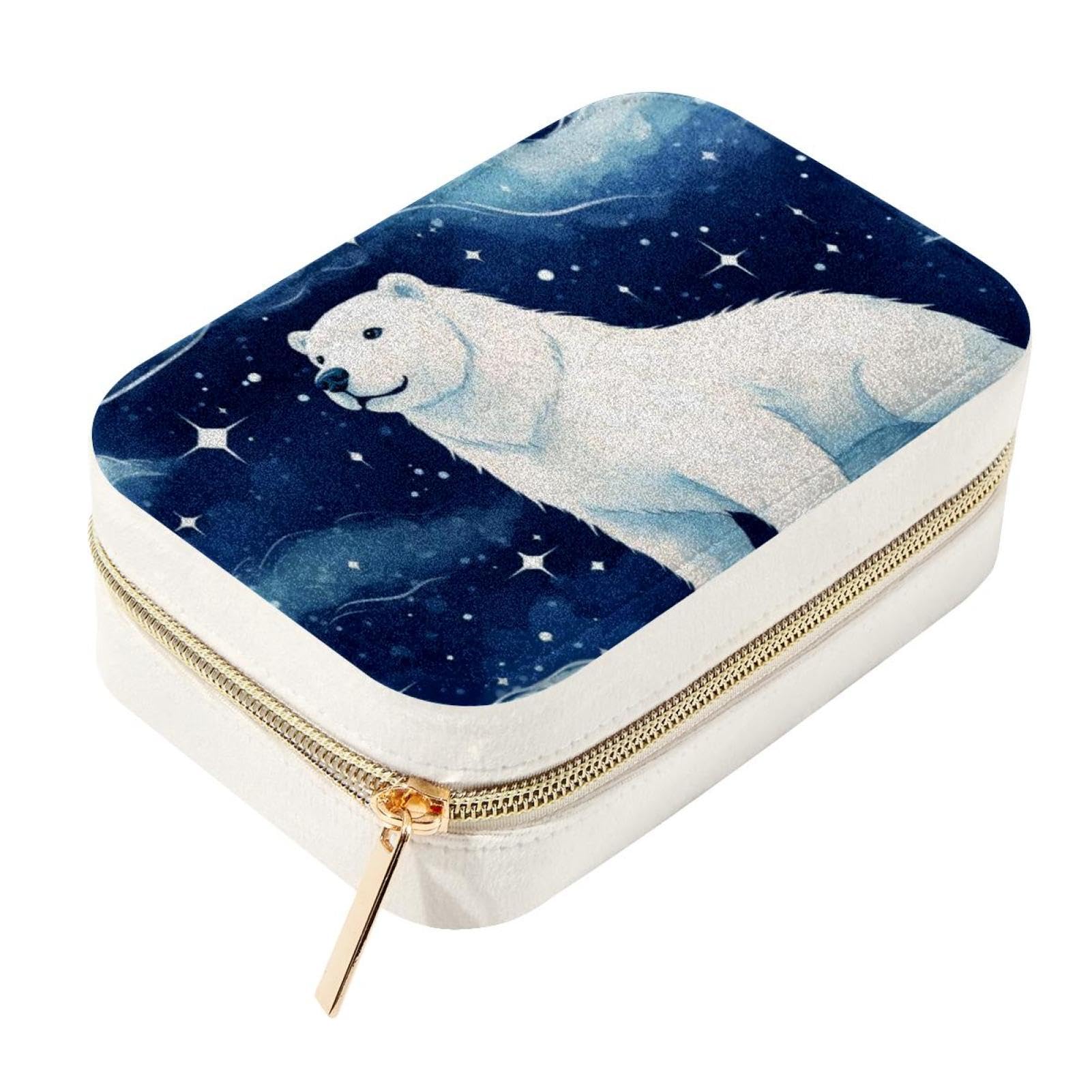 Boîte à bijoux en velours portable pour organiser vos colliers en voyage sous le ciel étoilé