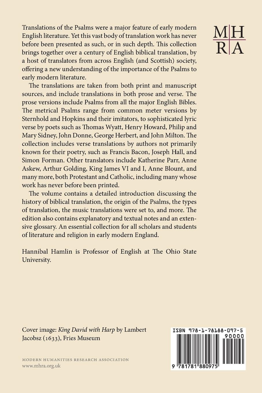 The Psalms in English 1530-1633: 19