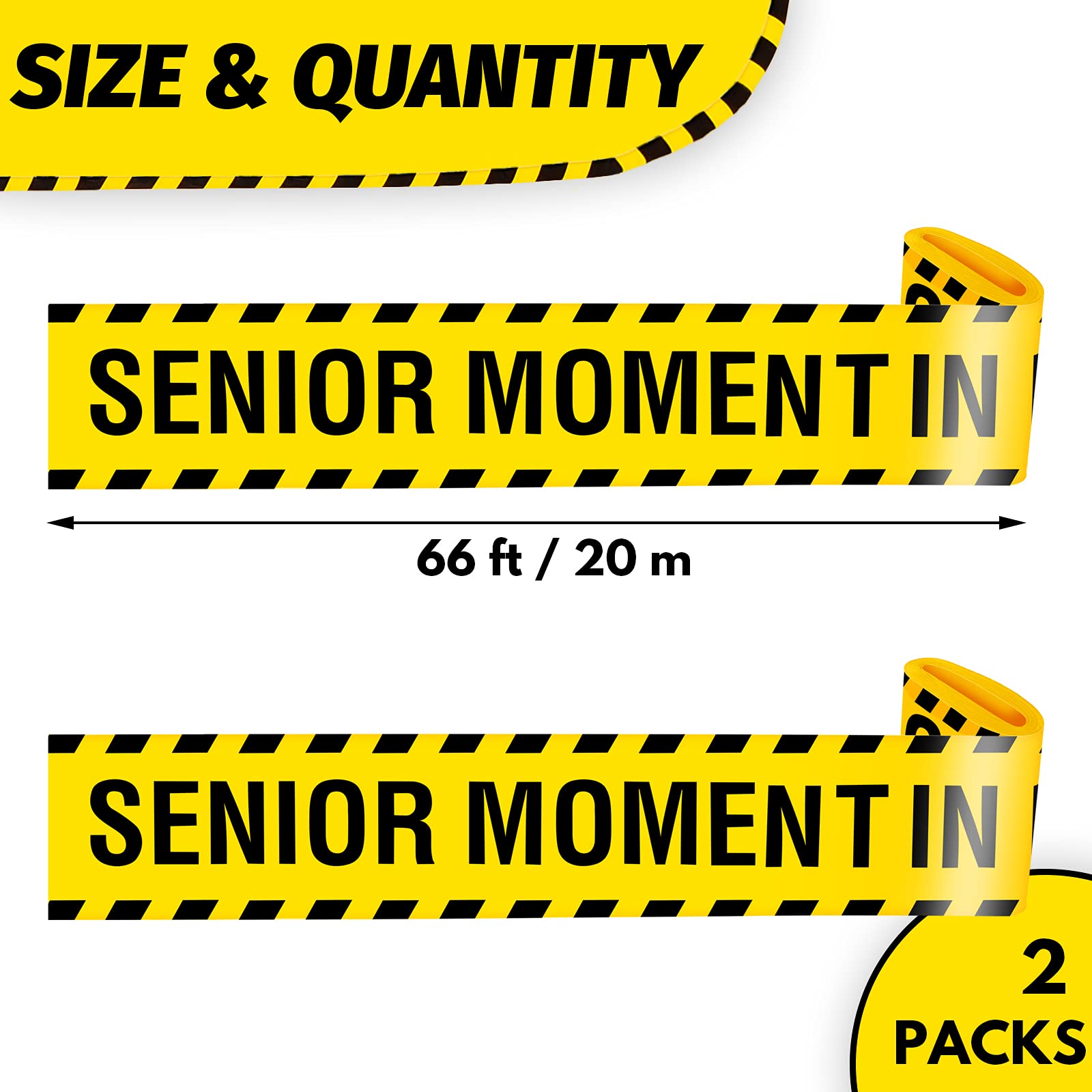 Senior Moments Birthday Party Magnifying Glass – Novelty 5 5/8" Plastic Gift For Adult Birthday Gags - View #2