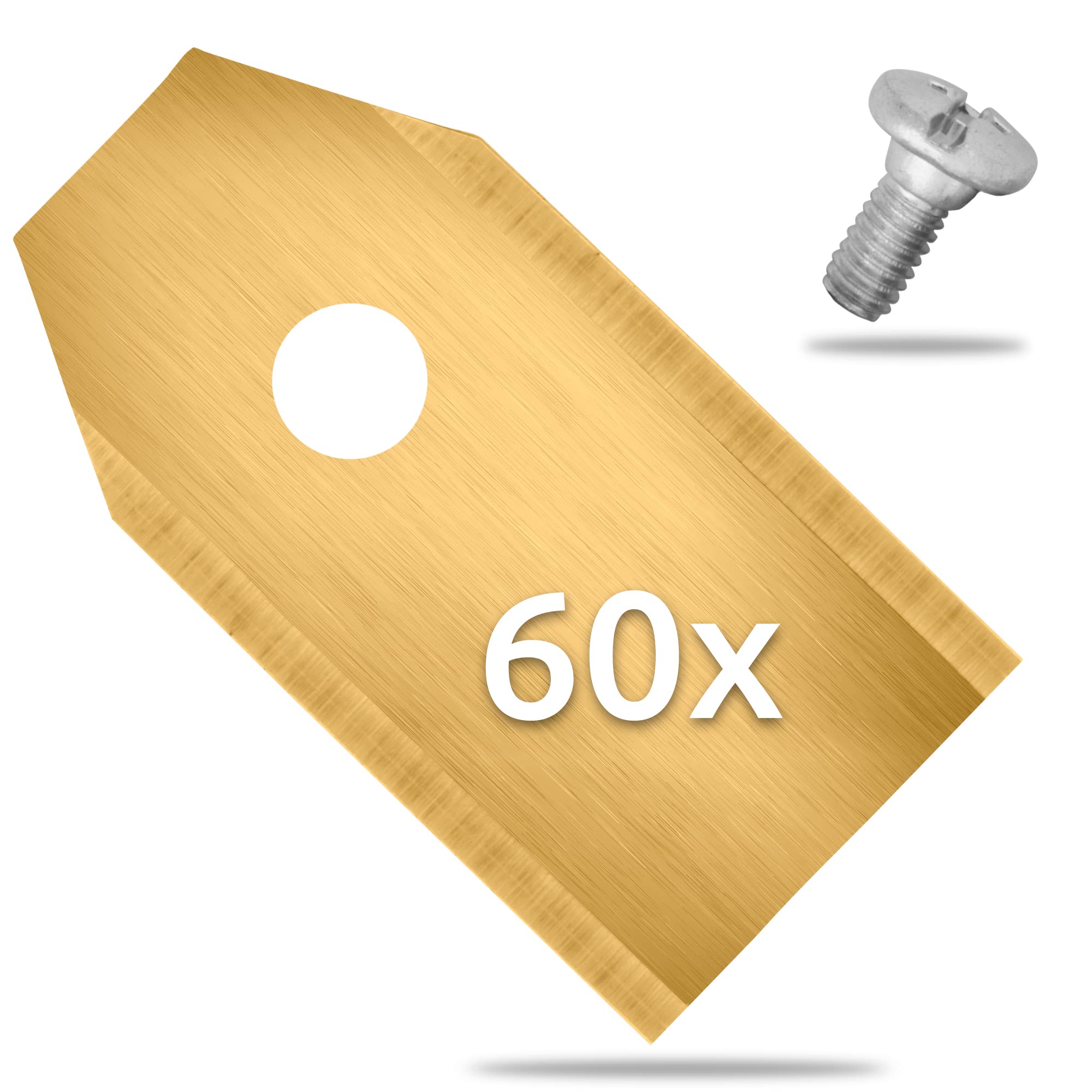 Ecence60pcs Robot Lawnmower Blades Spare Blades Compatible With