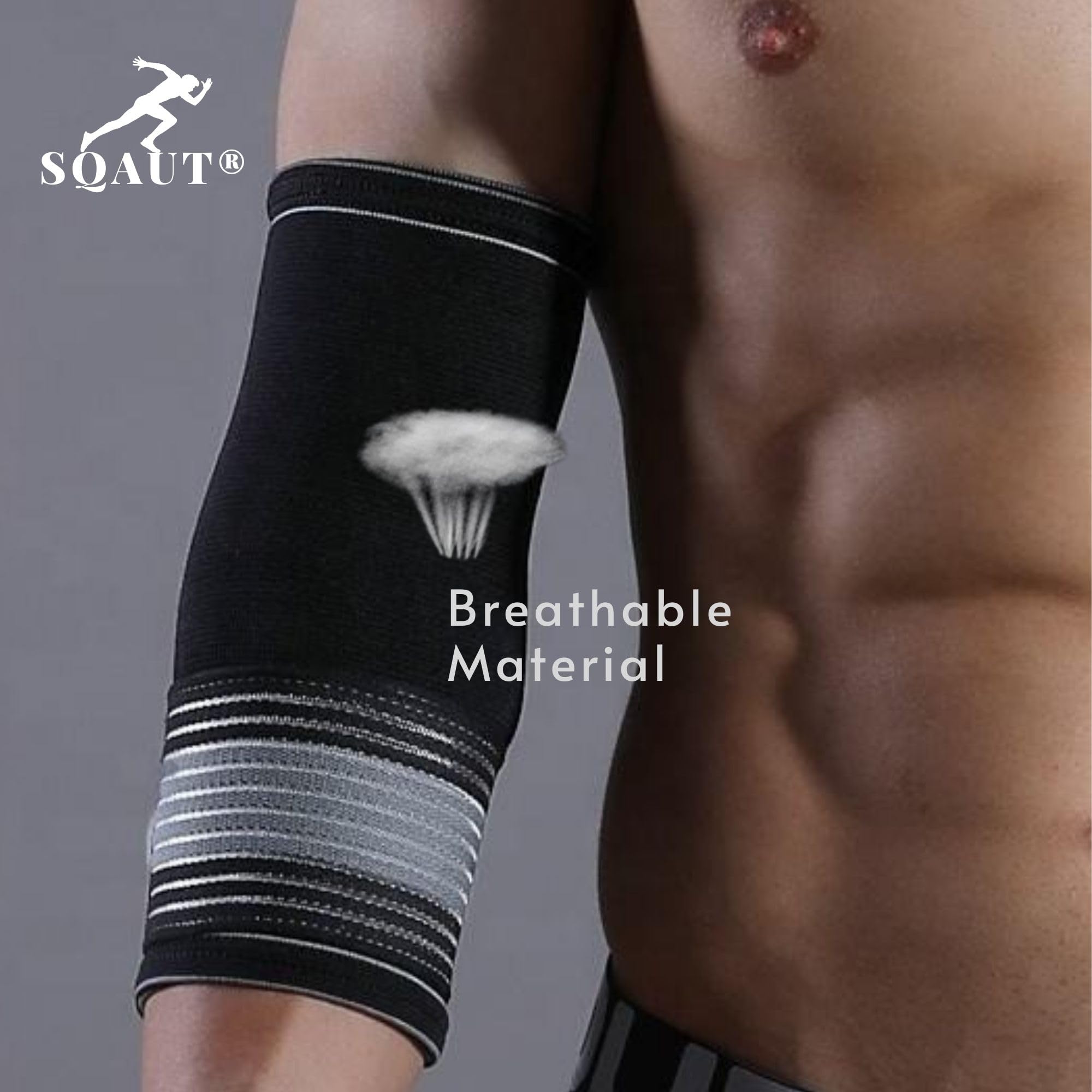 Juego de 2 coderas para deporte, codo de tenis y codo de golfista, soporte para codo de codo con banda de compresión ajustable, para hombre y mujer