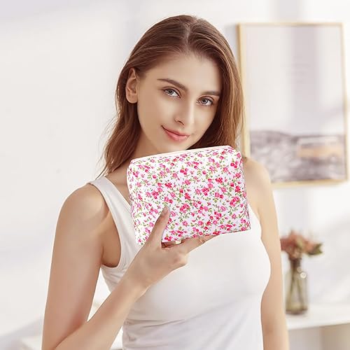 Miniatura 7 de BUSOHA 4 bolsas pequeñas de maquillaje para bolso, mini bolsas de cosméticos portátiles para mujeres, monedero, lápiz labial, accesorios cosméticos,