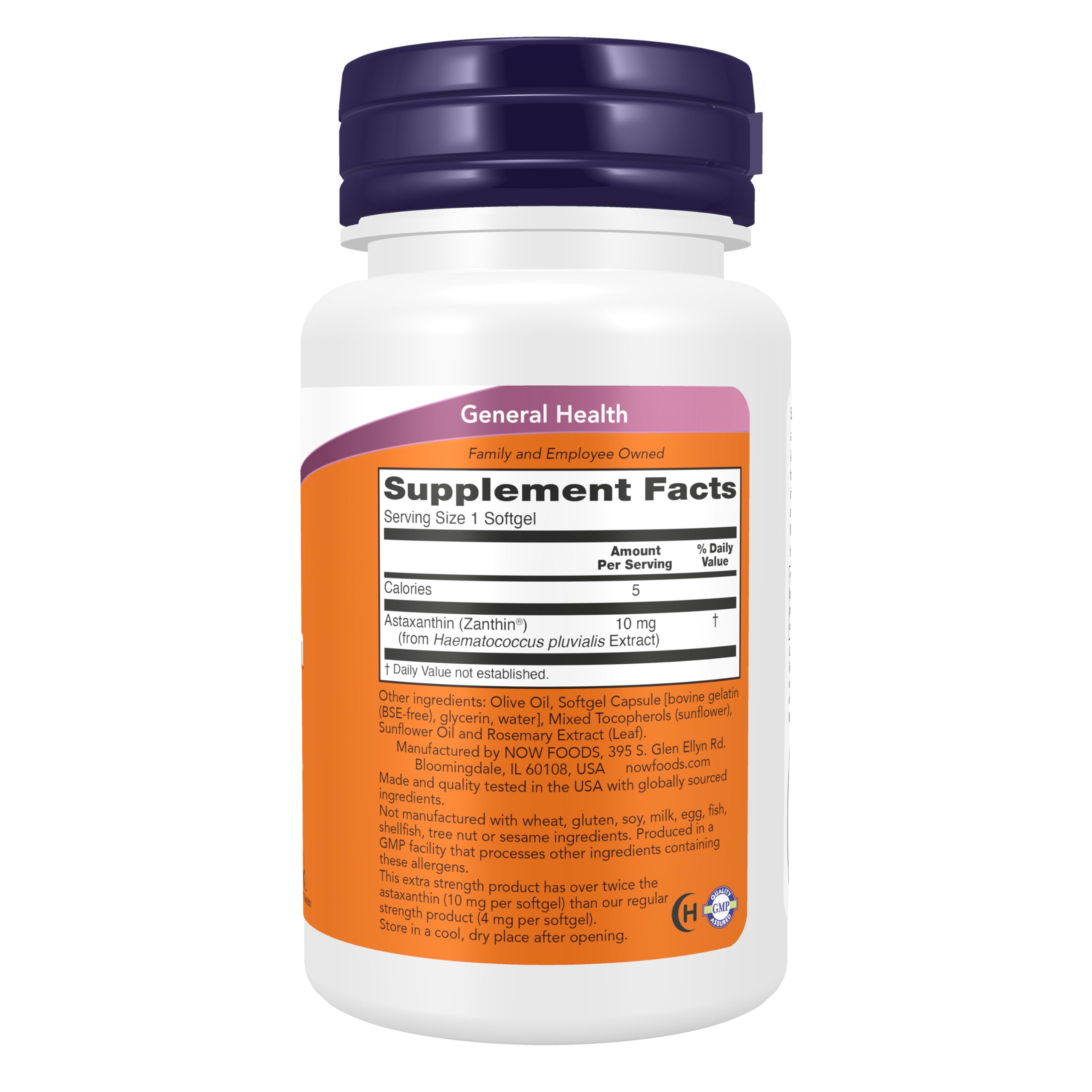 Now Supplements, Astaxanthin 10mg, Zanthin®, Extra Strength, 30 Softgels — Amazon image 2