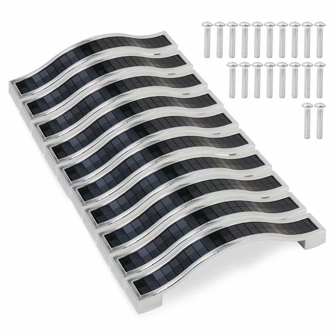 Zinklegierung Schleif Sandstein Kristall Möbel Schubladen Türgriff Schrankgriffe Küchenknöpfe Kleiderschrank Schrank Schrankgriff – 10 Stück, Lochabstand 128 mm (Schwarzer Lochabstand 96 mm)
