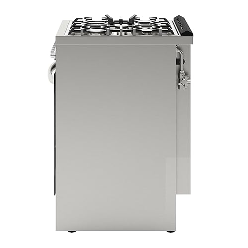 Miniatura 7 de KoolMore Estufa de cocina de gas natural de 48 pulgadas con 8 quemadores sellados plancha parrilla y horno de convección para cocinar y hornear