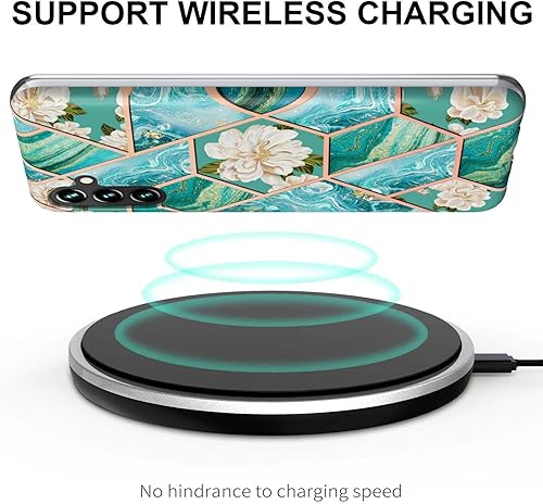 Miniatura 4 de HDYB - Funda para Samsung Galaxy A13 5G, TPU suave + patrón de mármol IMD para niñas, con lente de cámara y cubierta protectora de pantalla para